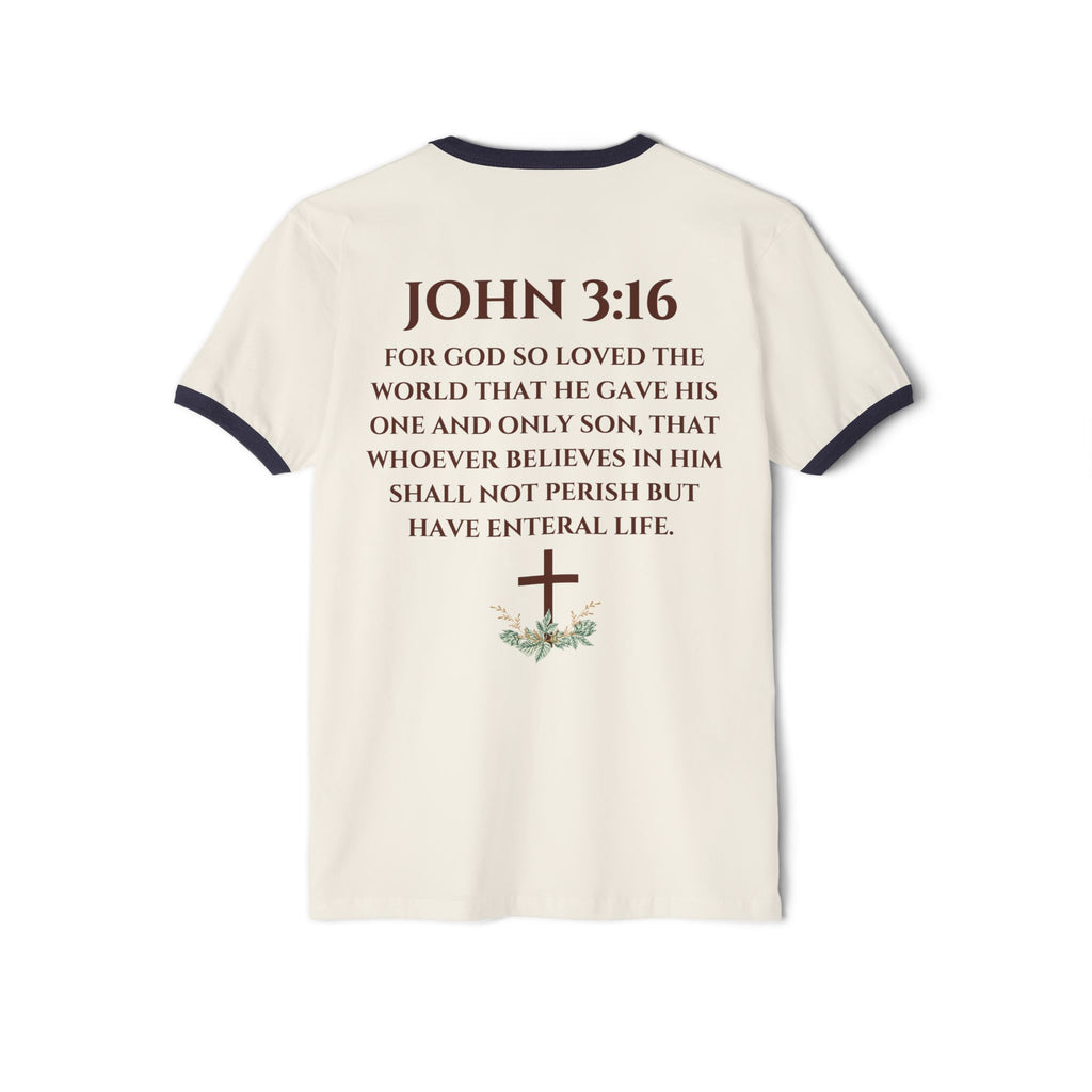 'Jesus The Lion & Lamb' - Ringer T-Shirt