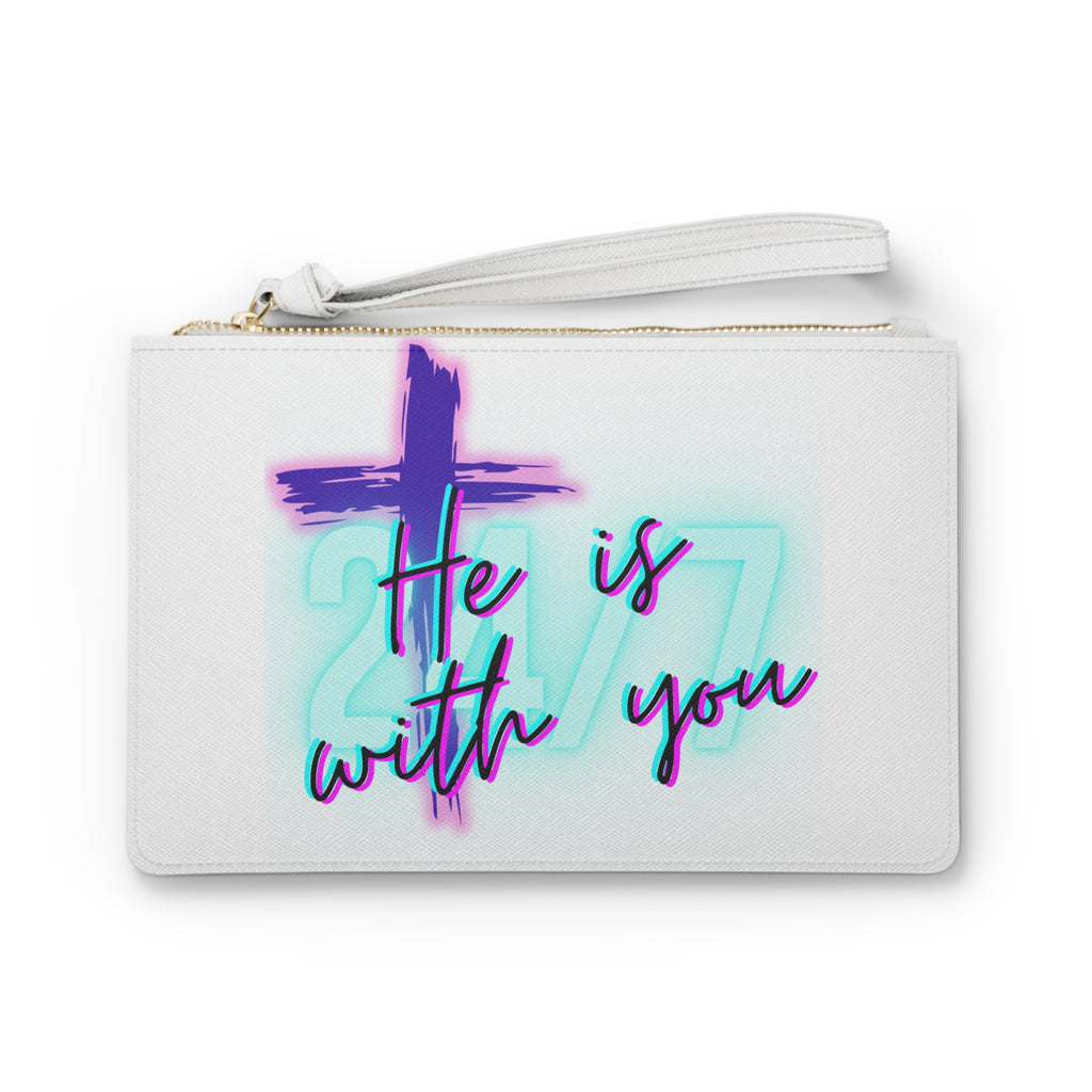 'He Is With You 24/7' Wristlet