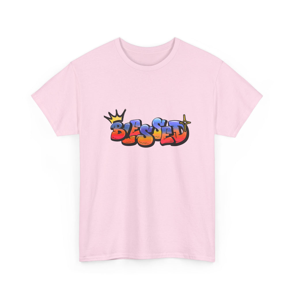 'Blessed' Crown Graffiti Tee