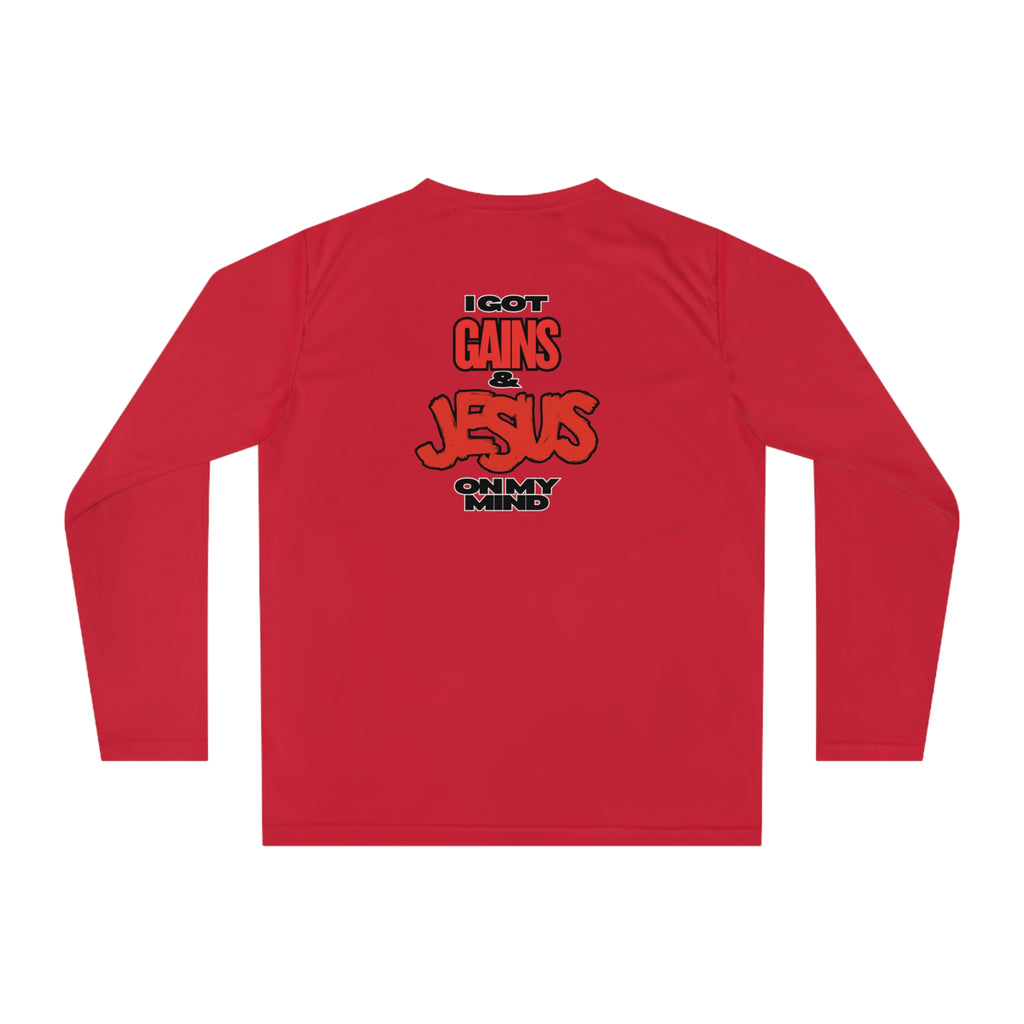 “Please Do Not Disturb: I Got Gains & Jesus on My Mind" - Performance Long Sleeve