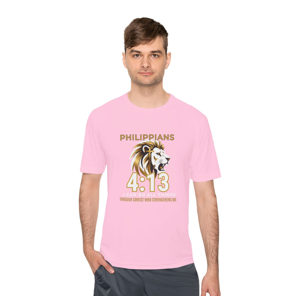 Philippians 4:13: "I Can Do All Things" — Moisture Wicking T-Shirt