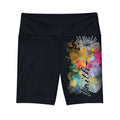 'Faith' Dandelion Black — Women's Workout Shorts