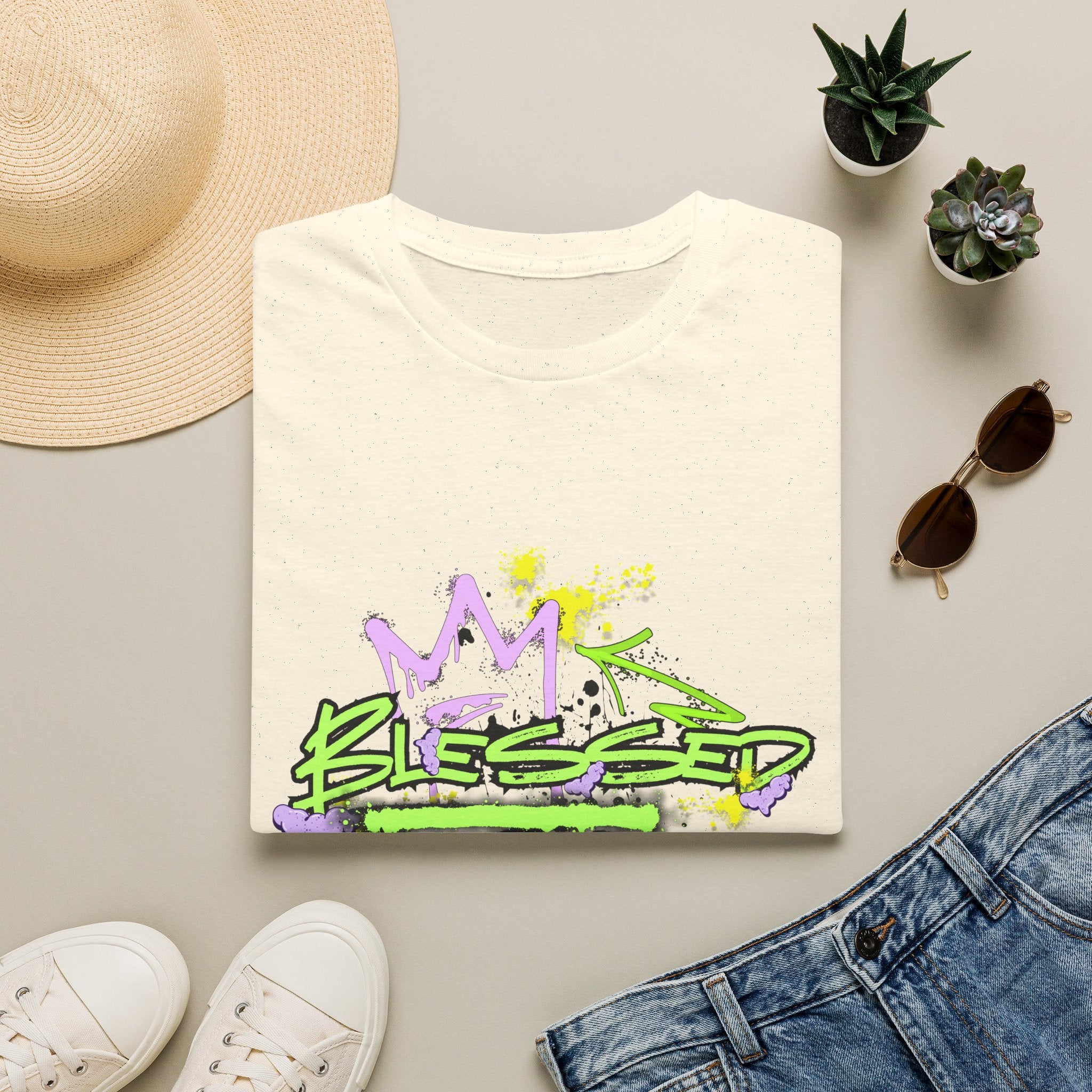 'Blessed' Graffiti — T-Shirt