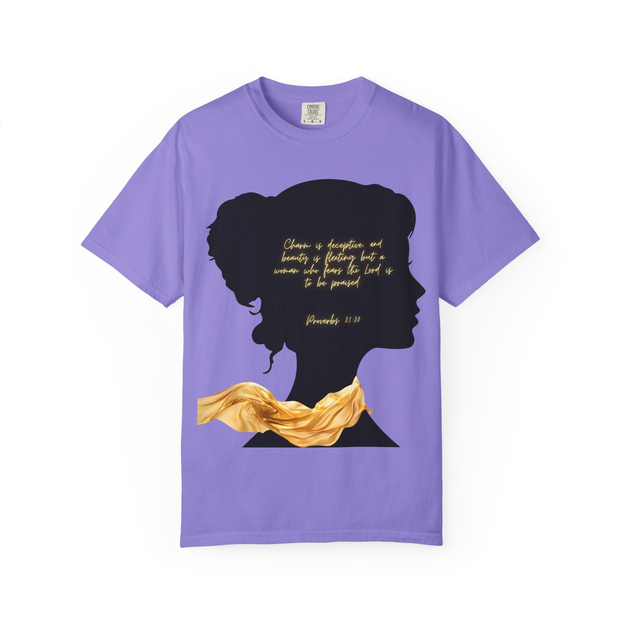 Proverbs 31:30 Gold Scarf - T-Shirt