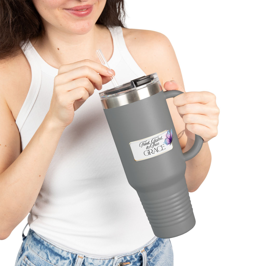 40oz Insulated Travel Mug — Tried, Tested, & True Grace