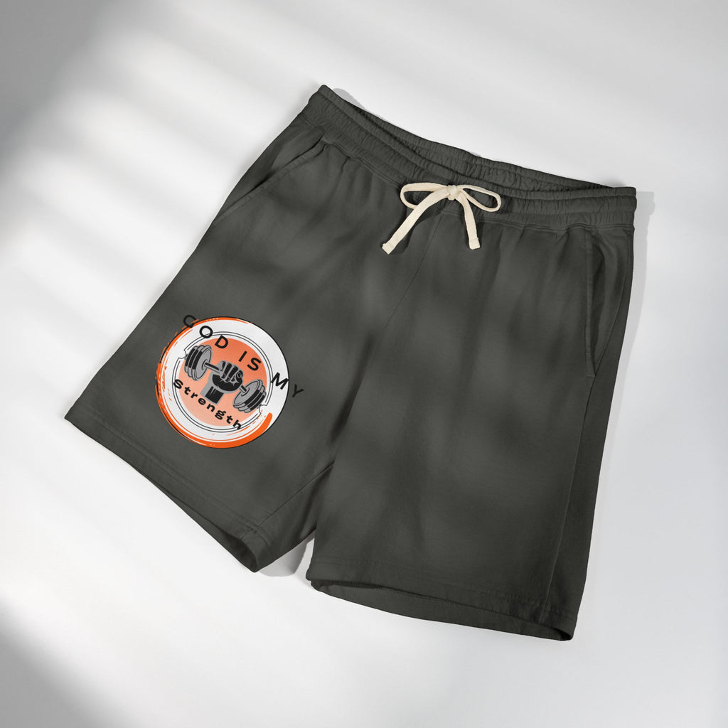 "God Is My Strength" — Fleece Sweat Shorts