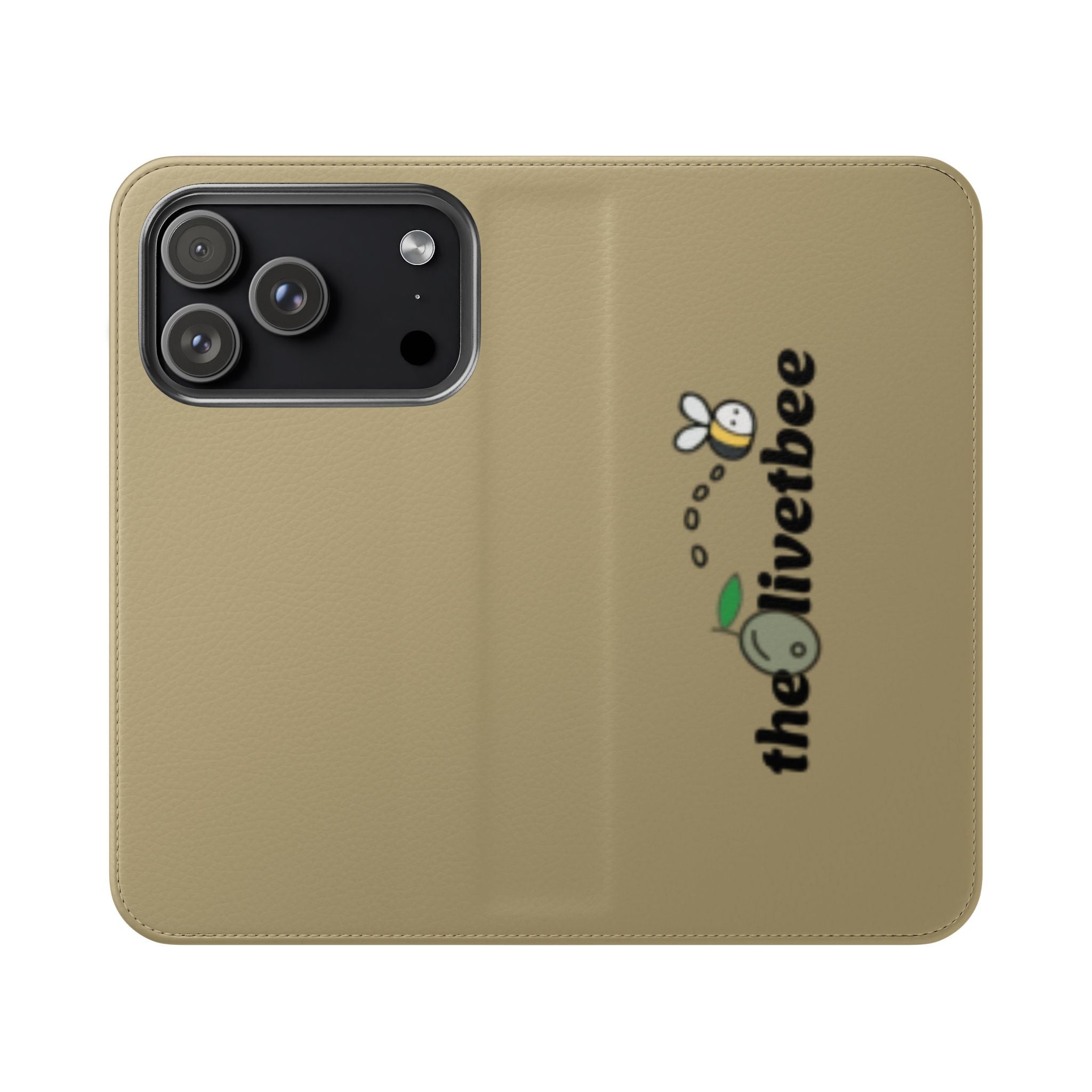 Flip Case Phone Wallet — 'theOlivetbee' Logo Folio Cover with Card Slots