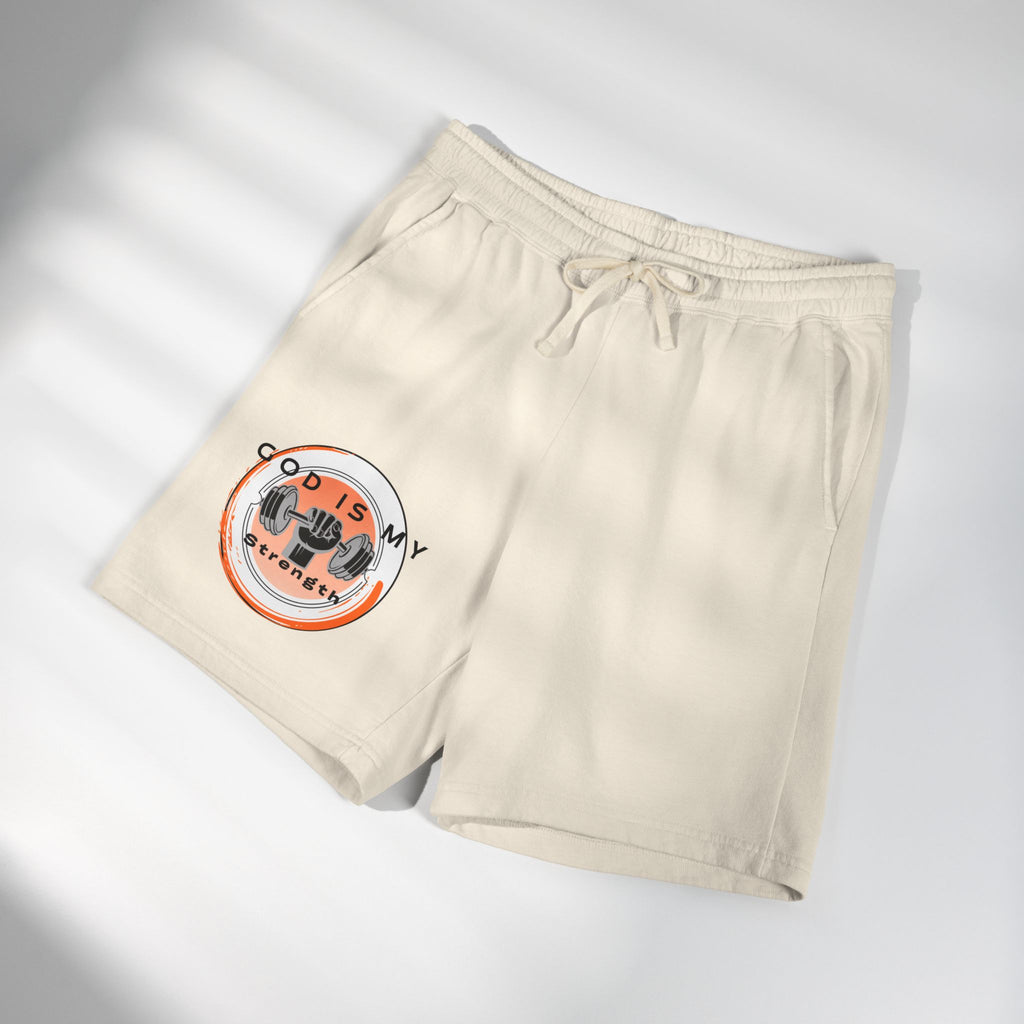 "God Is My Strength" — Fleece Sweat Shorts