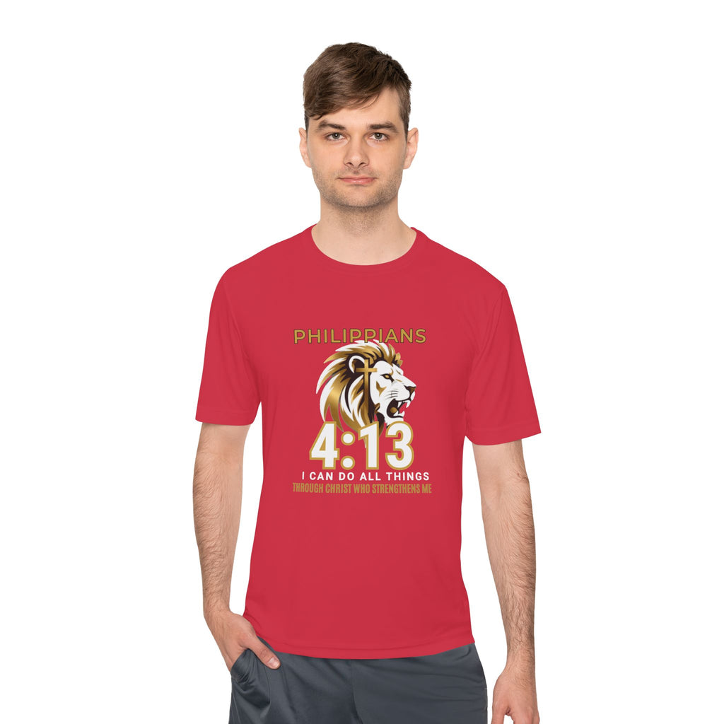 Philippians 4:13: "I Can Do All Things" — Moisture Wicking T-Shirt