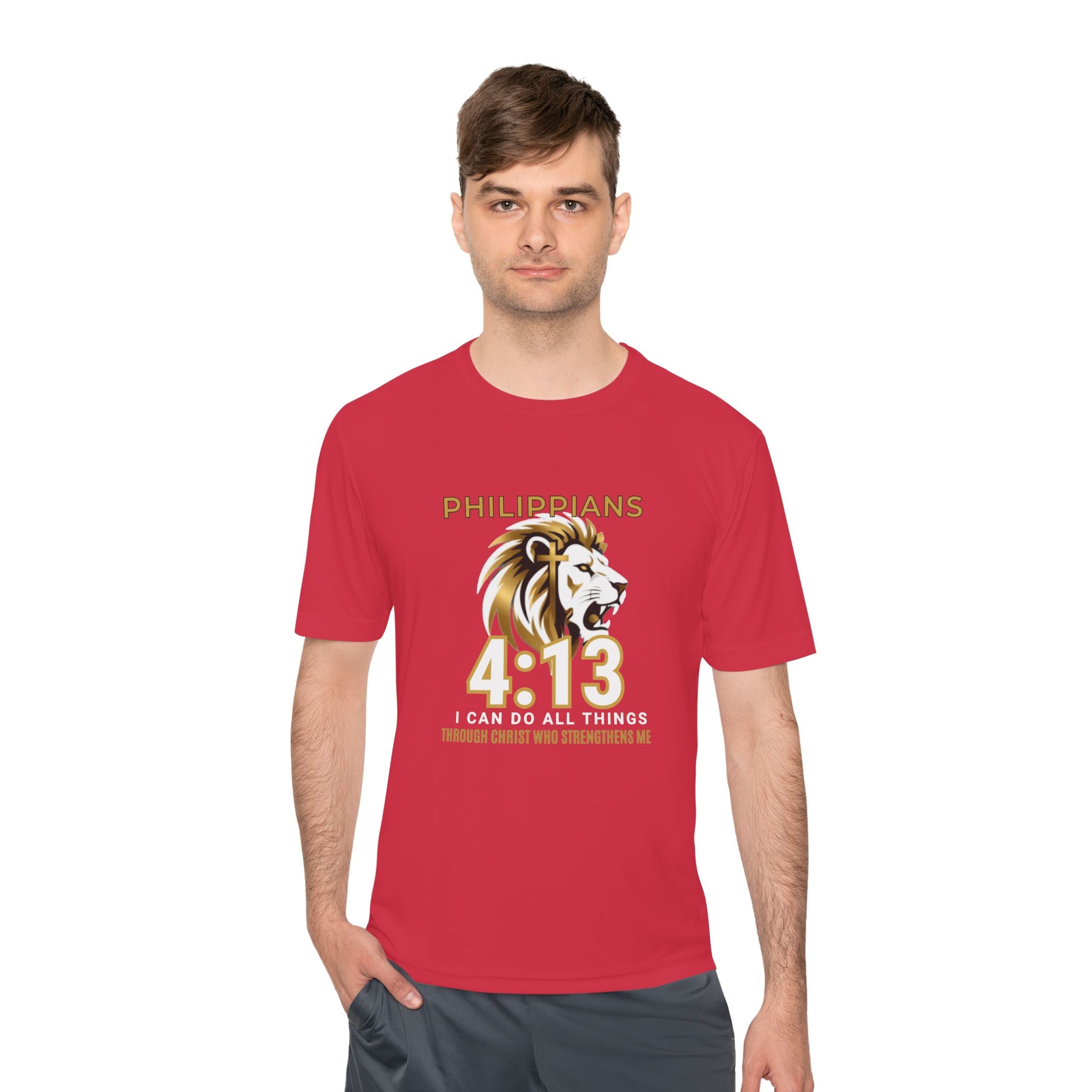 Philippians 4:13: "I Can Do All Things" — Moisture Wicking T-Shirt