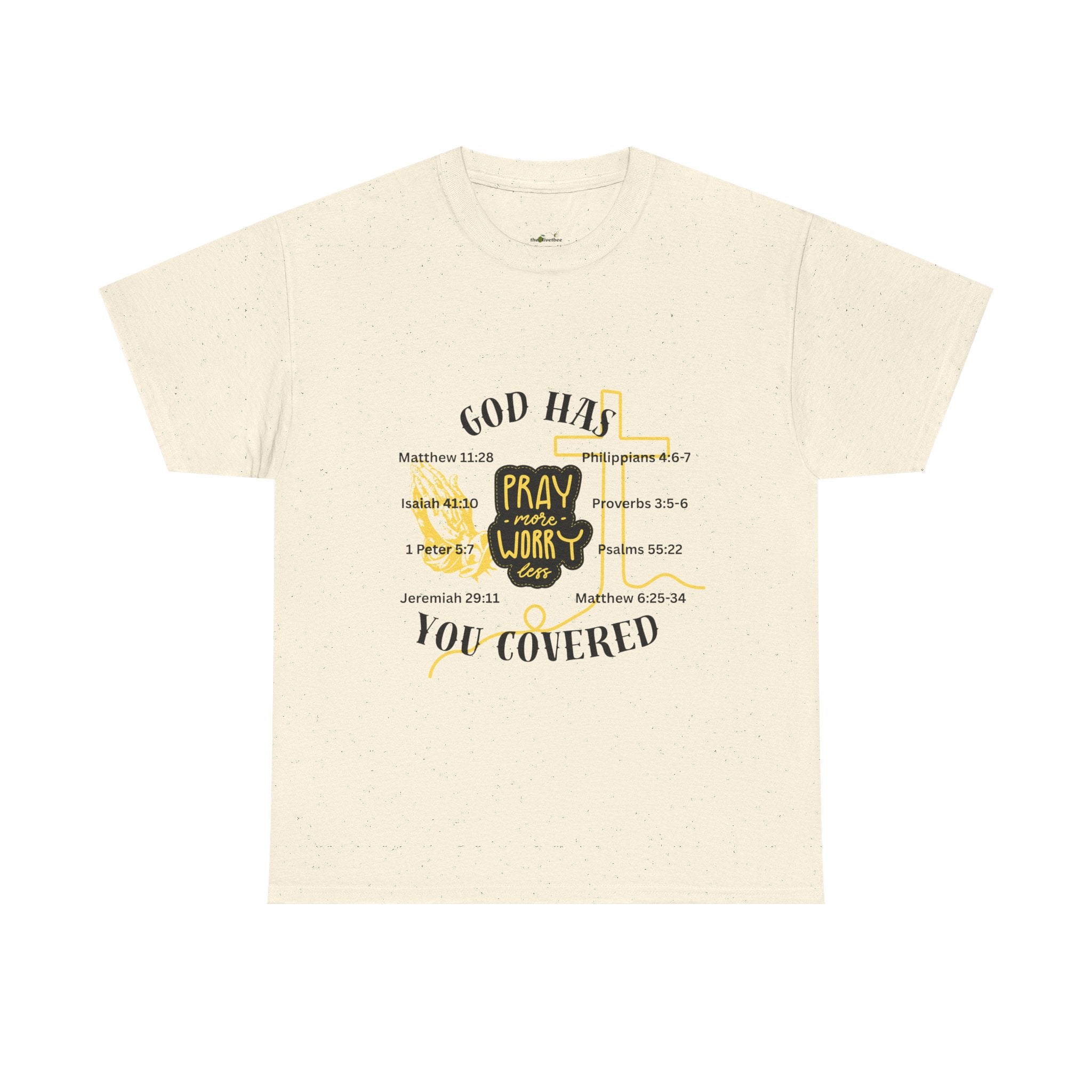 “Pray More, Worry Less” — T-Shirt