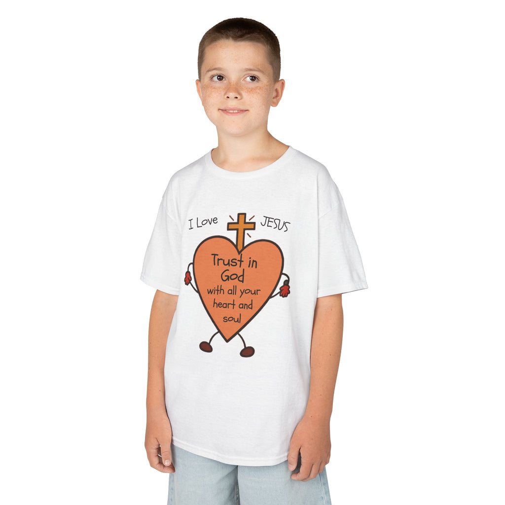 "Trust In God With Your Heart and Soul" - Kids Tee