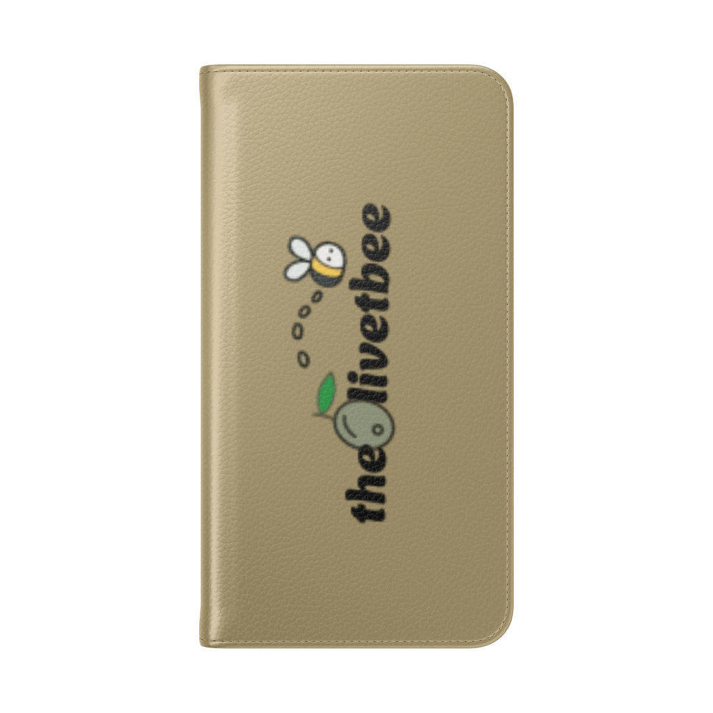 Flip Case Phone Wallet — 'theOlivetbee' Logo Folio Cover with Card Slots