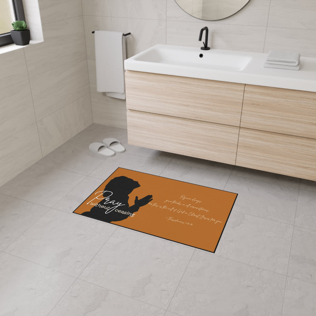 "Pray Without Ceasing"  —  Floor Mat (2 Types)