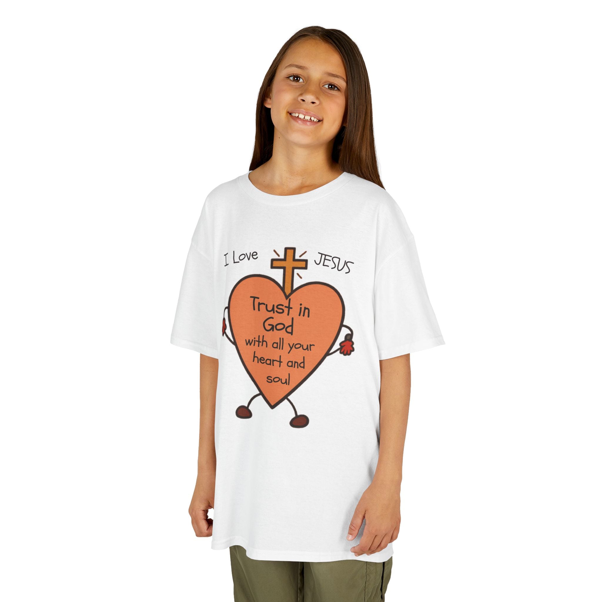 "Trust In God With Your Heart and Soul" - Kids Tee
