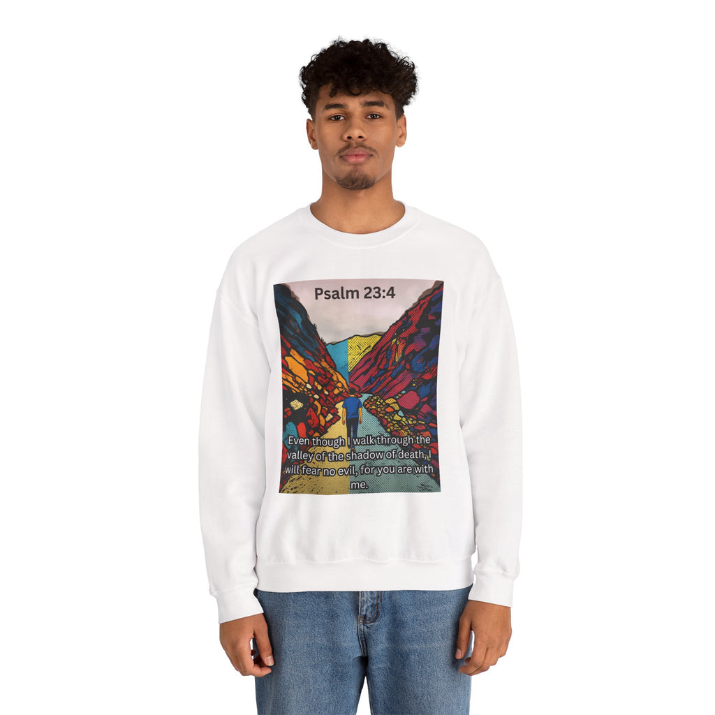 Psalm 23:4 — Crewneck Sweatshirt