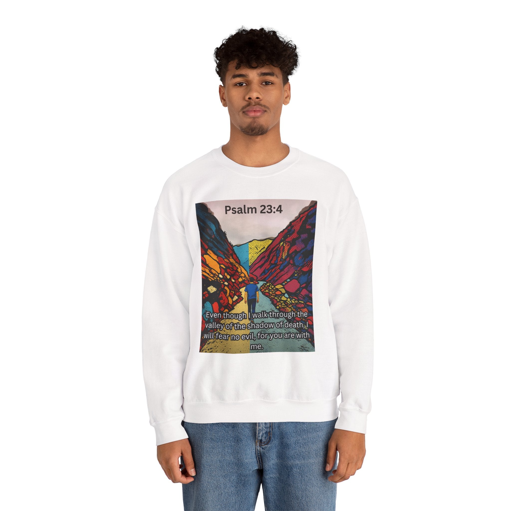 Psalm 23:4 — Crewneck Sweatshirt