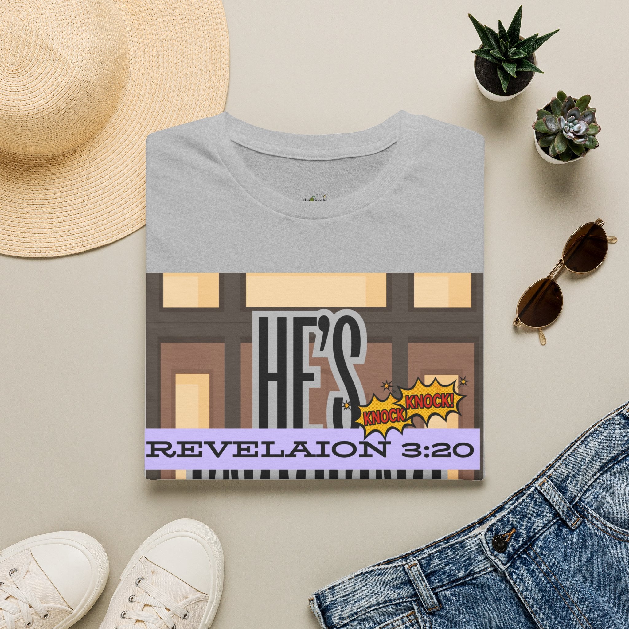 “He’s Knocking” Revelation 3:20 — Graphic T‑Shirt