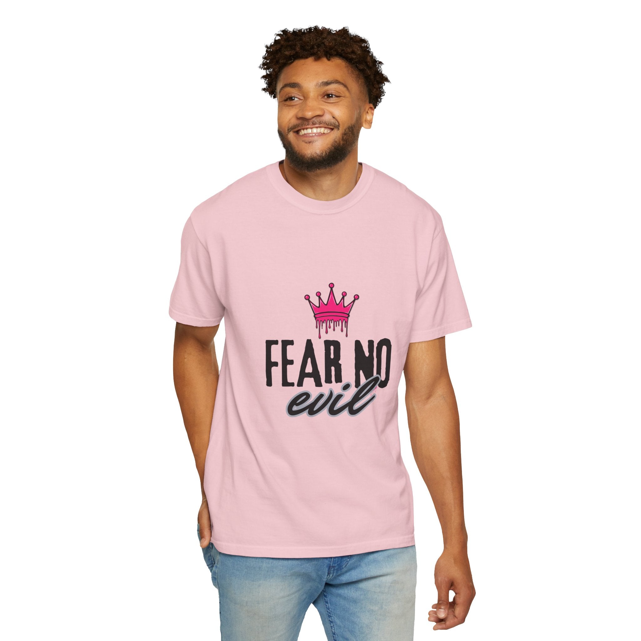 'Fear No Evil' Crown Pink