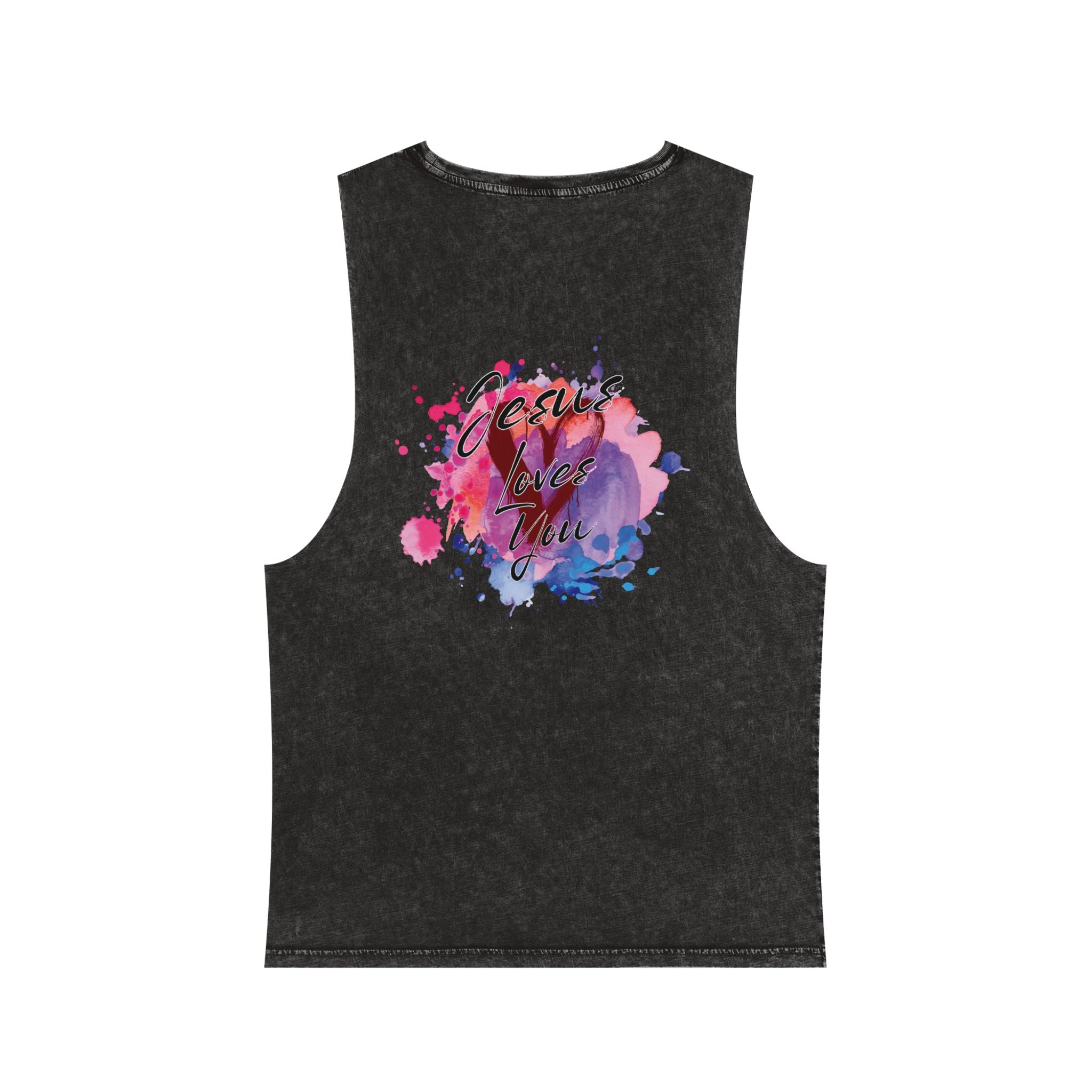 "Jesus Loves You" Stonewash Tank