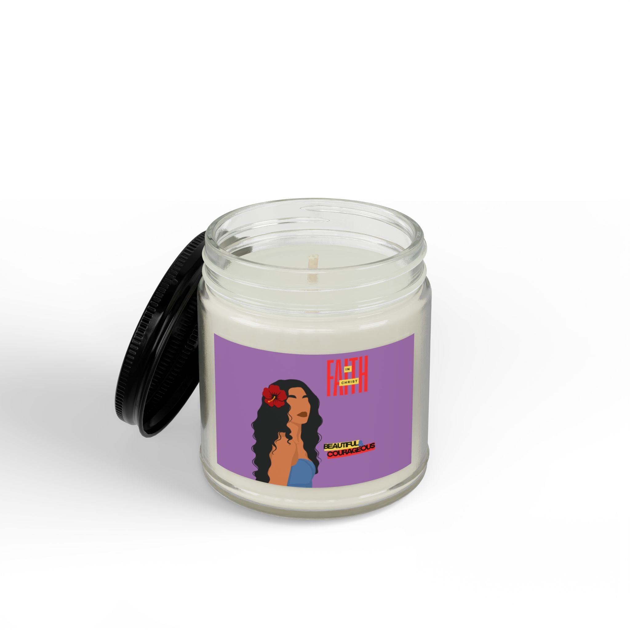 'Faith in Christ': Beautiful & Courageous — Soy Candle (4oz & 9oz)