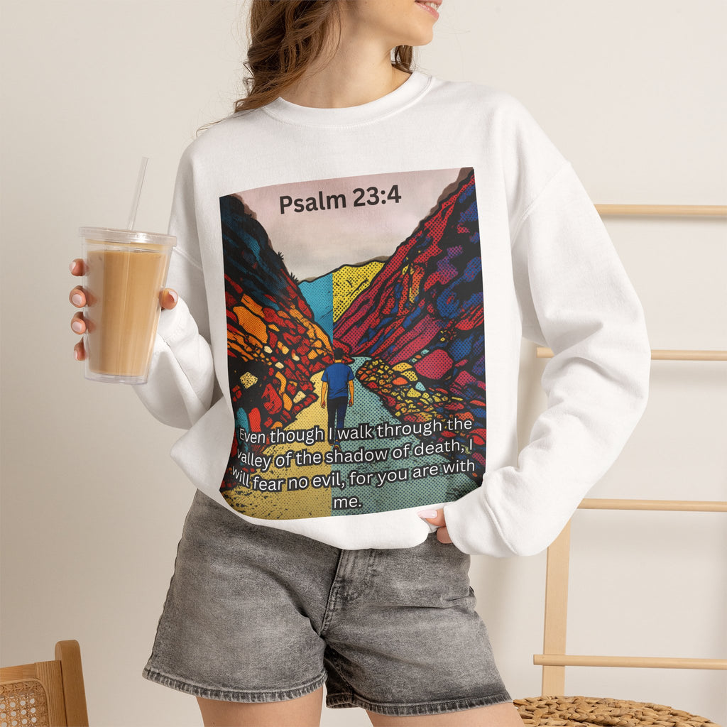 Psalm 23:4 — Crewneck Sweatshirt