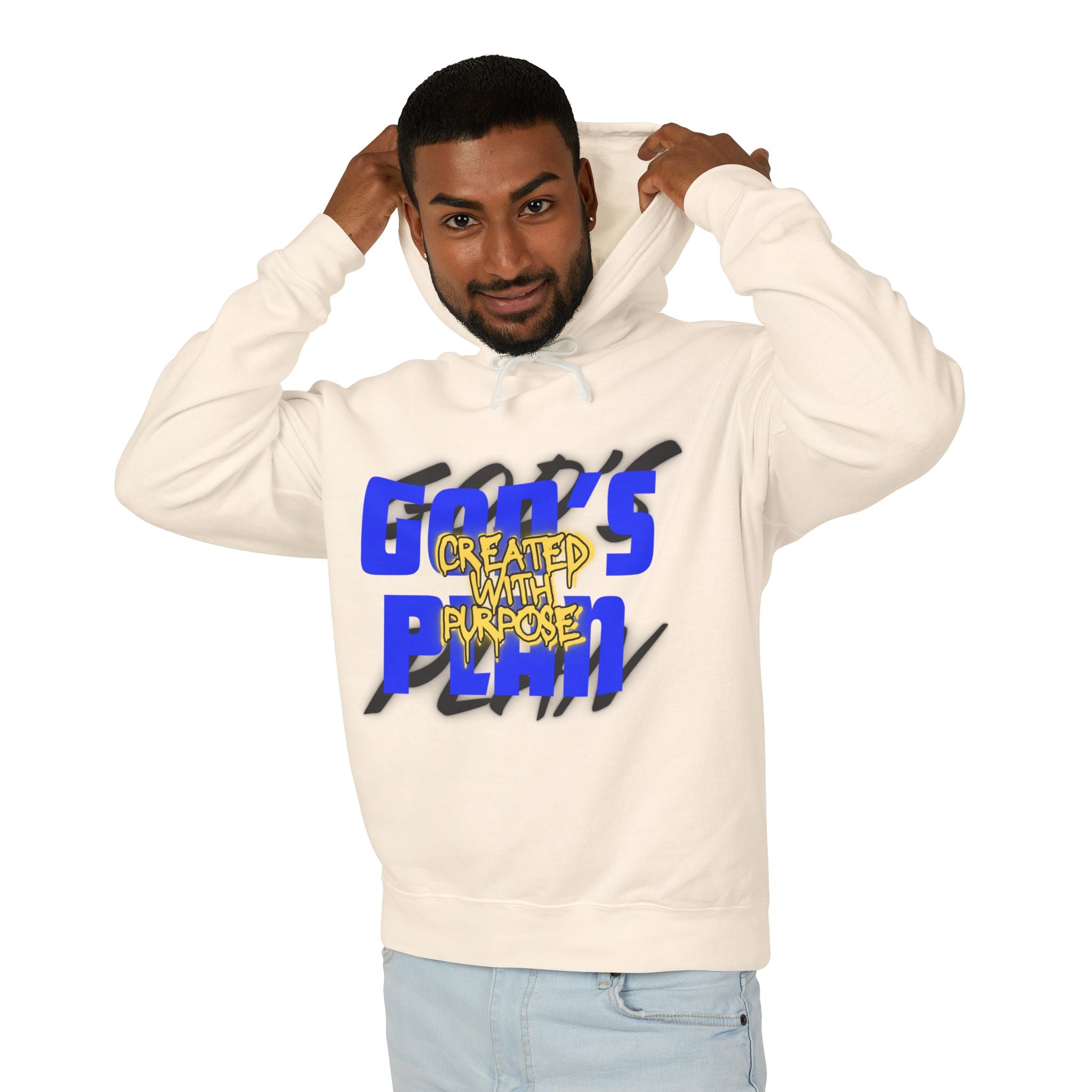 "Created With Purpose" Lightweight Hooded Sweatshirt