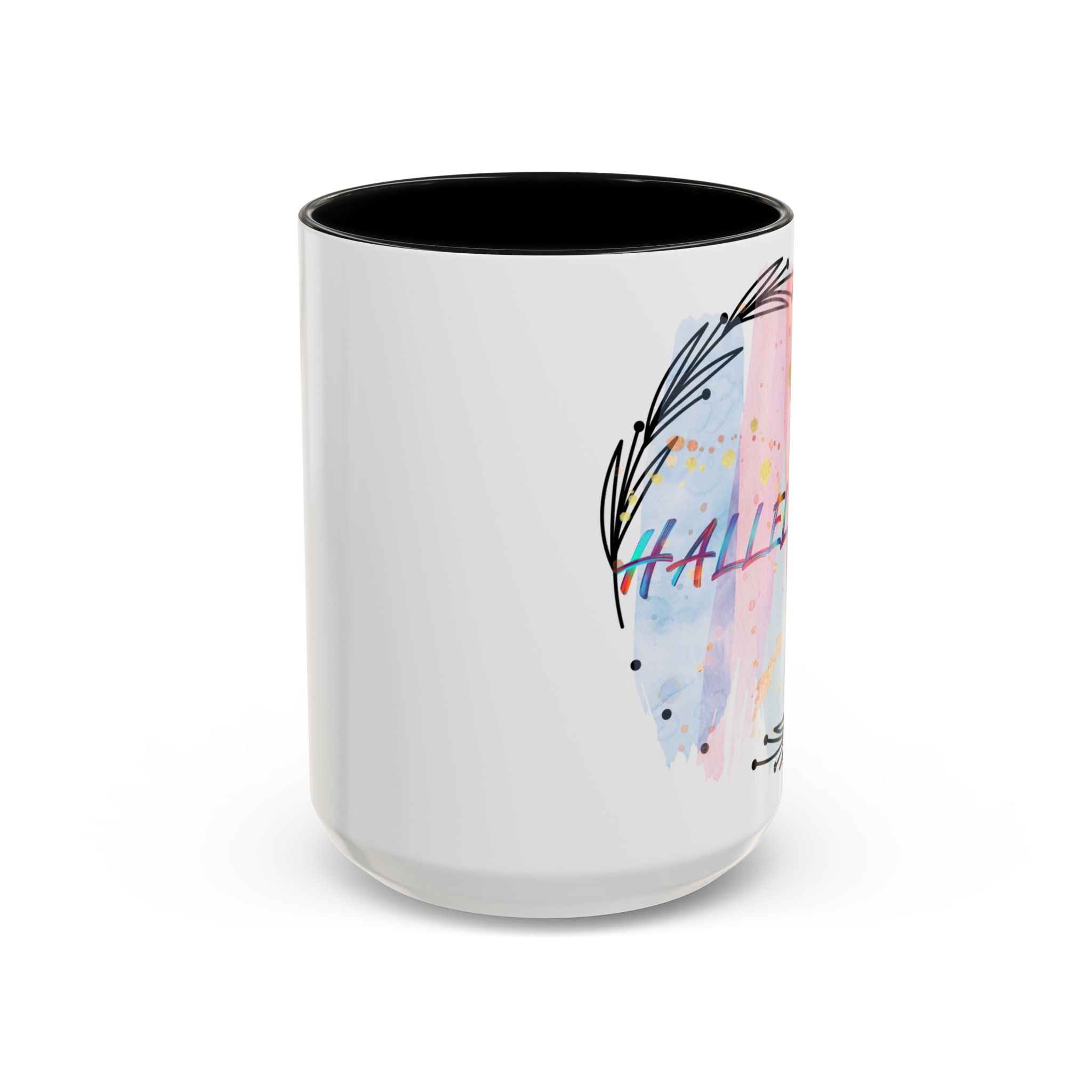 'Hallelujah'  —  Watercolor Accent Coffee Mug (11/15oz)