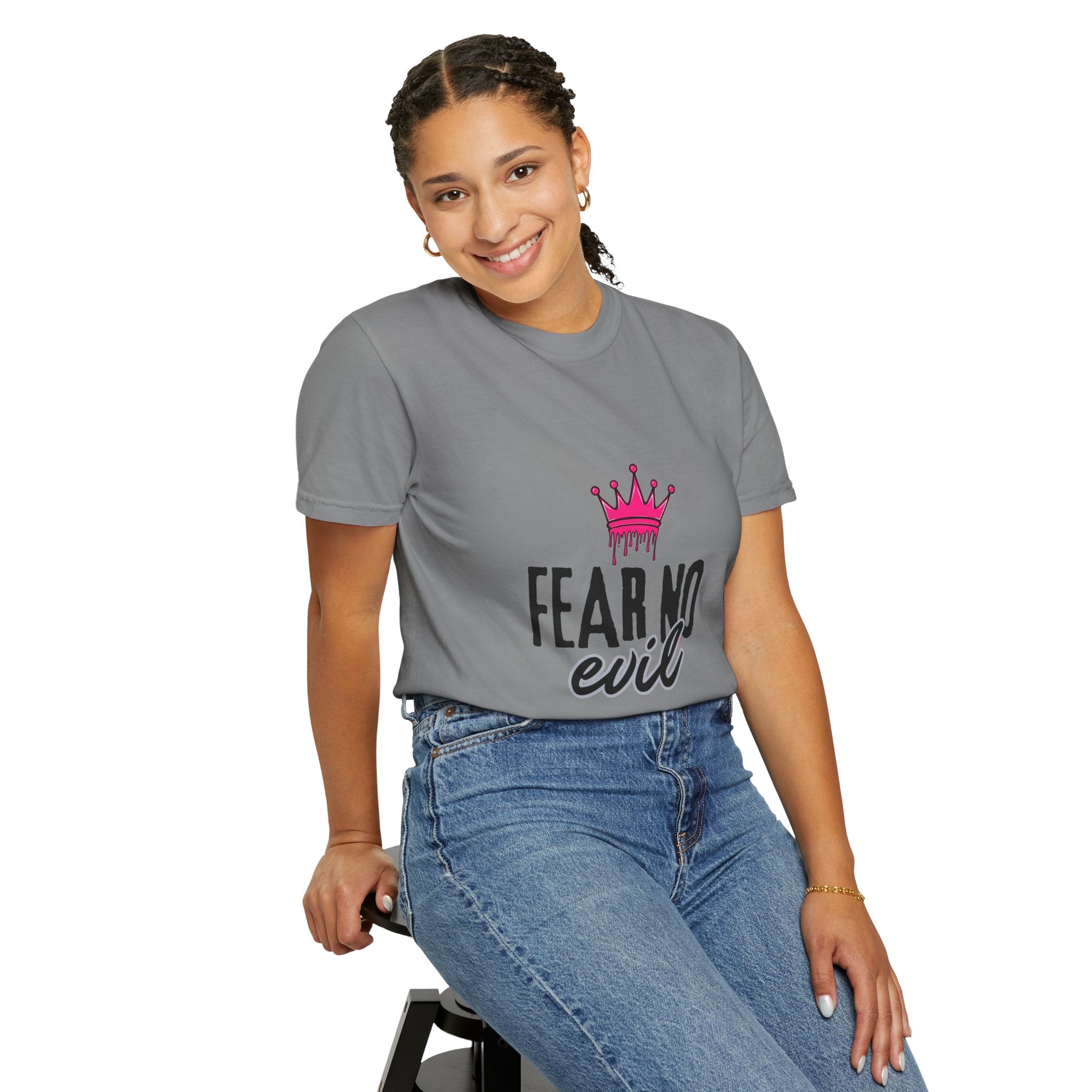 'Fear No Evil' Crown Pink
