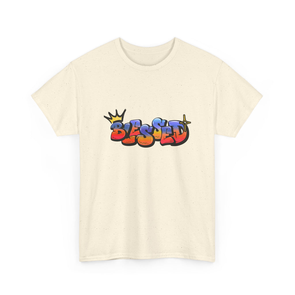 'Blessed' Crown Graffiti Tee