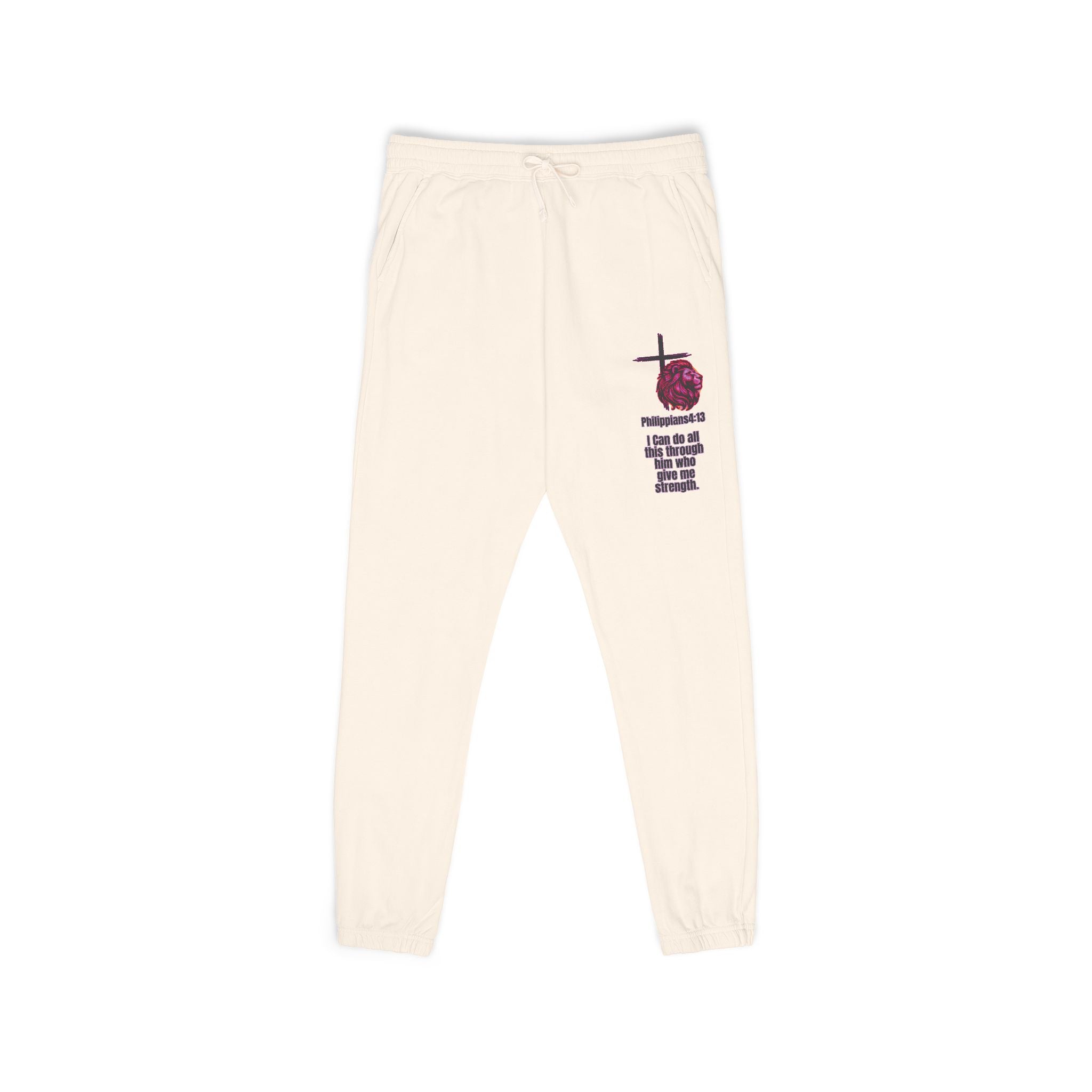Philippians 4:13: Fleece Joggers