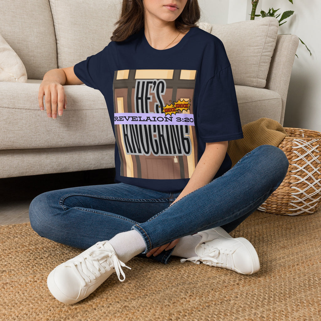 “He’s Knocking” Revelation 3:20 — Graphic T‑Shirt