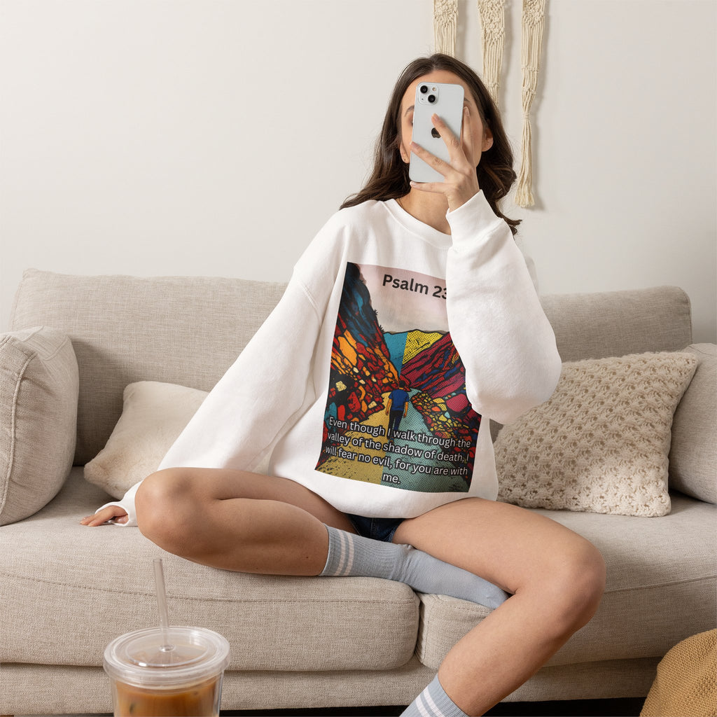 Psalm 23:4 — Crewneck Sweatshirt