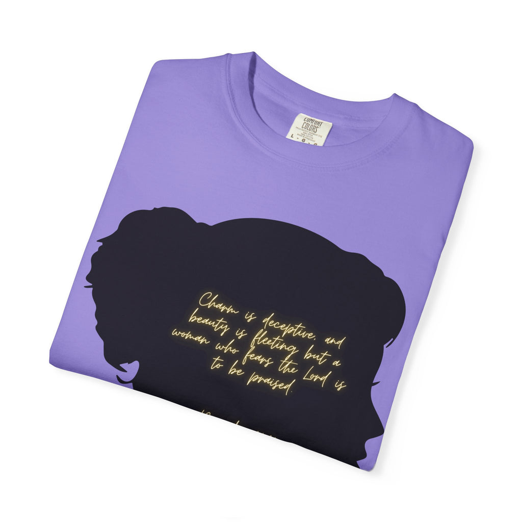 Proverbs 31:30 Gold Scarf - T-Shirt