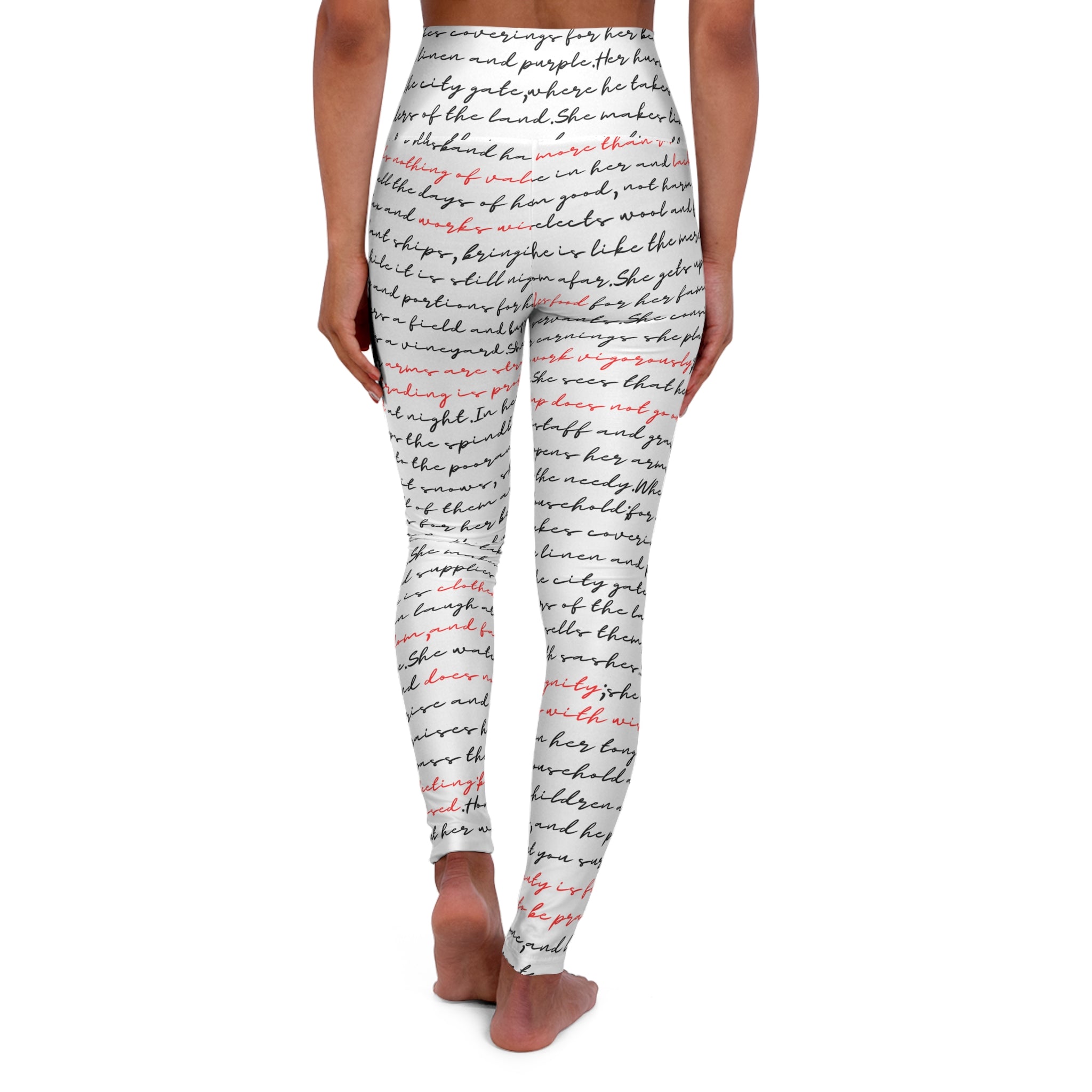 Proverbs 31 Woman  — High-Waist Yoga Leggings