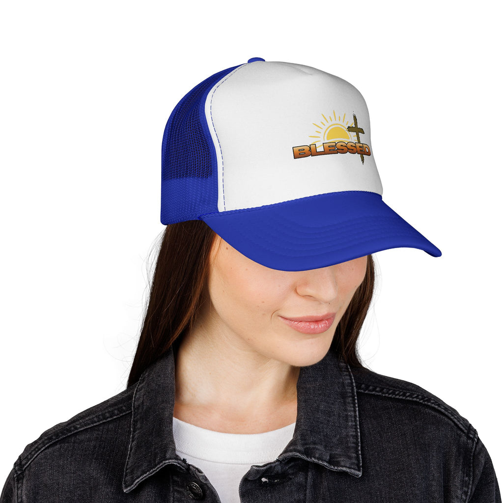 'Blessed' Sunrise Bold Trucker Cap
