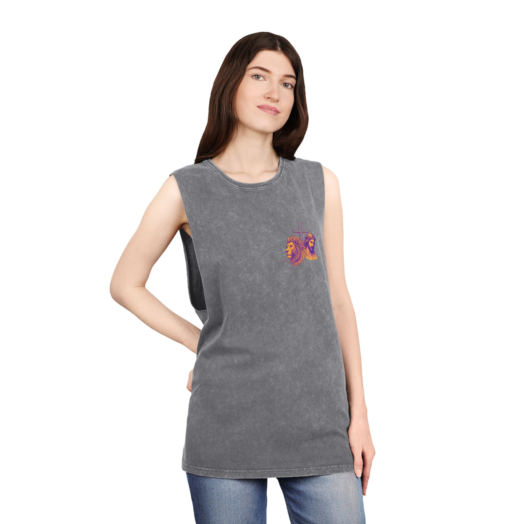 "Jesus Loves You" Stonewash Tank