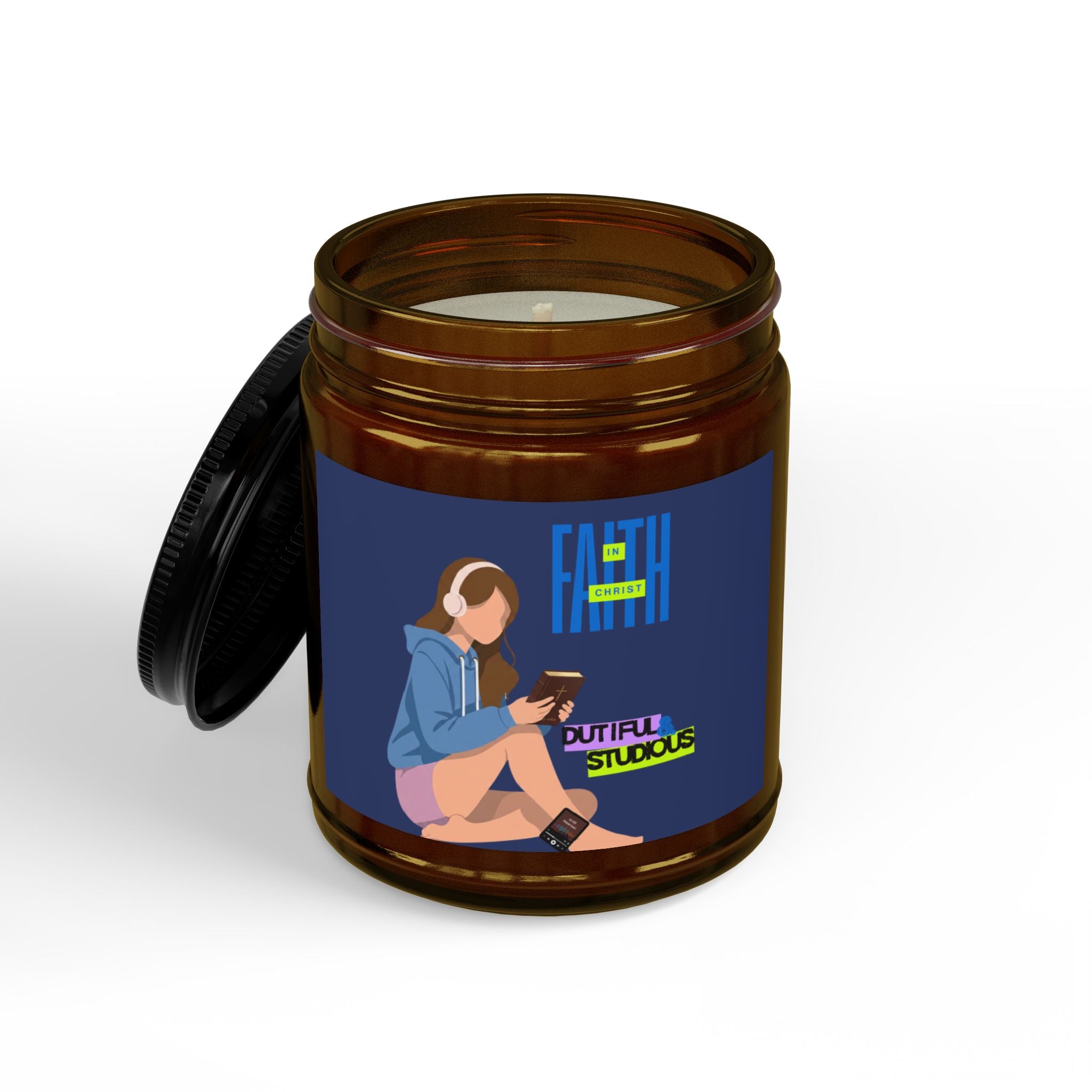 'Faith in Christ': Dutiful & Studious — Soy Candle (4oz & 9oz)