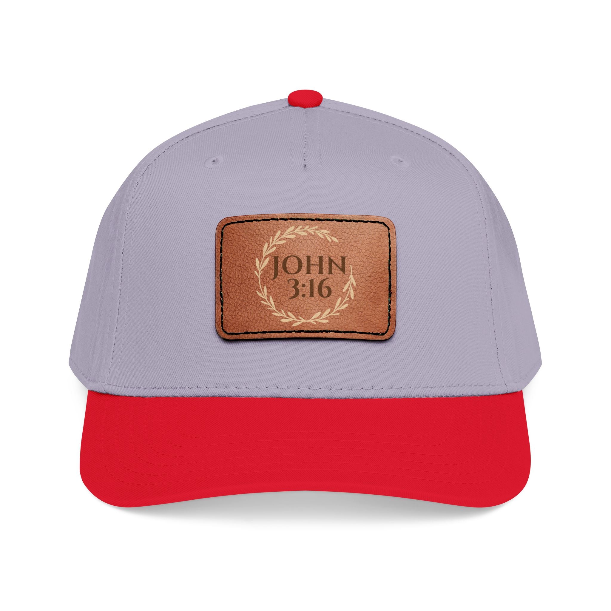 John 3:16 Leather Patch Baseball Cap