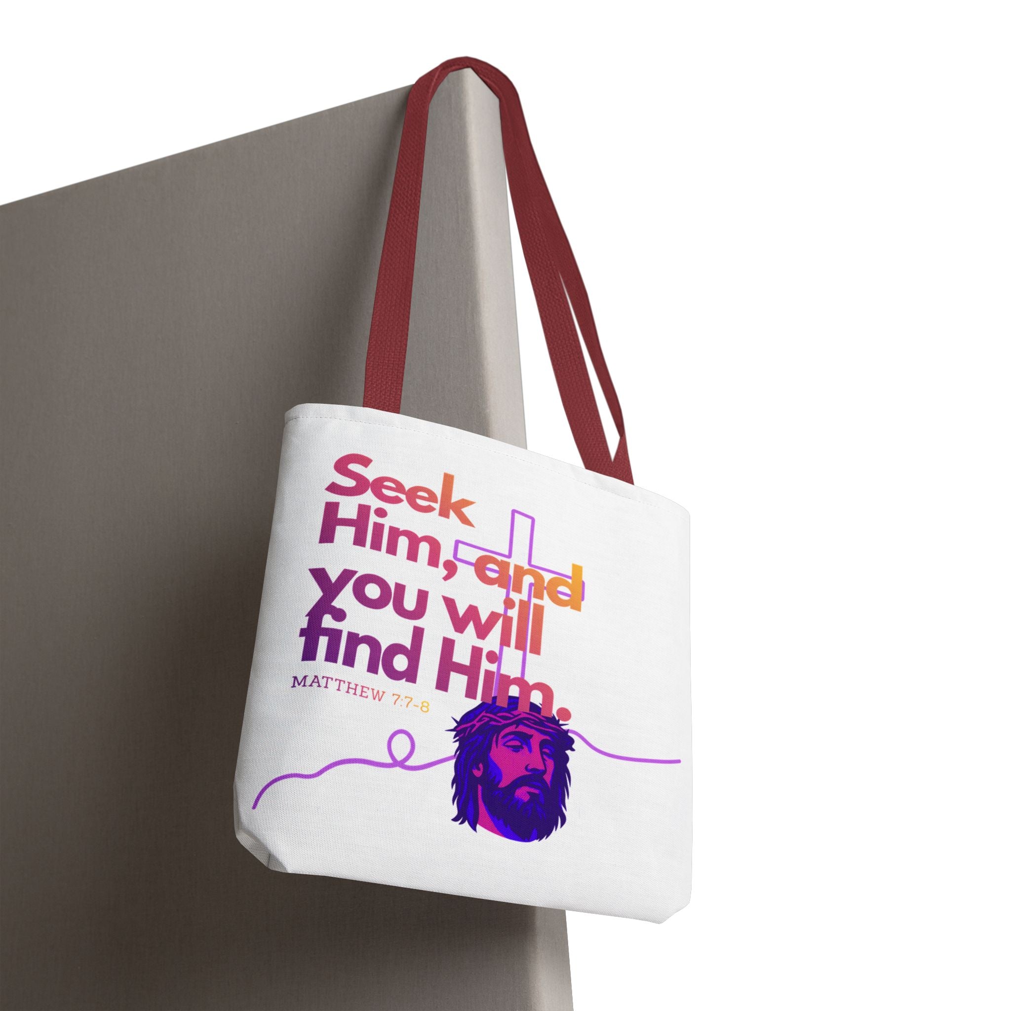 "Seek Him" Tote Bag