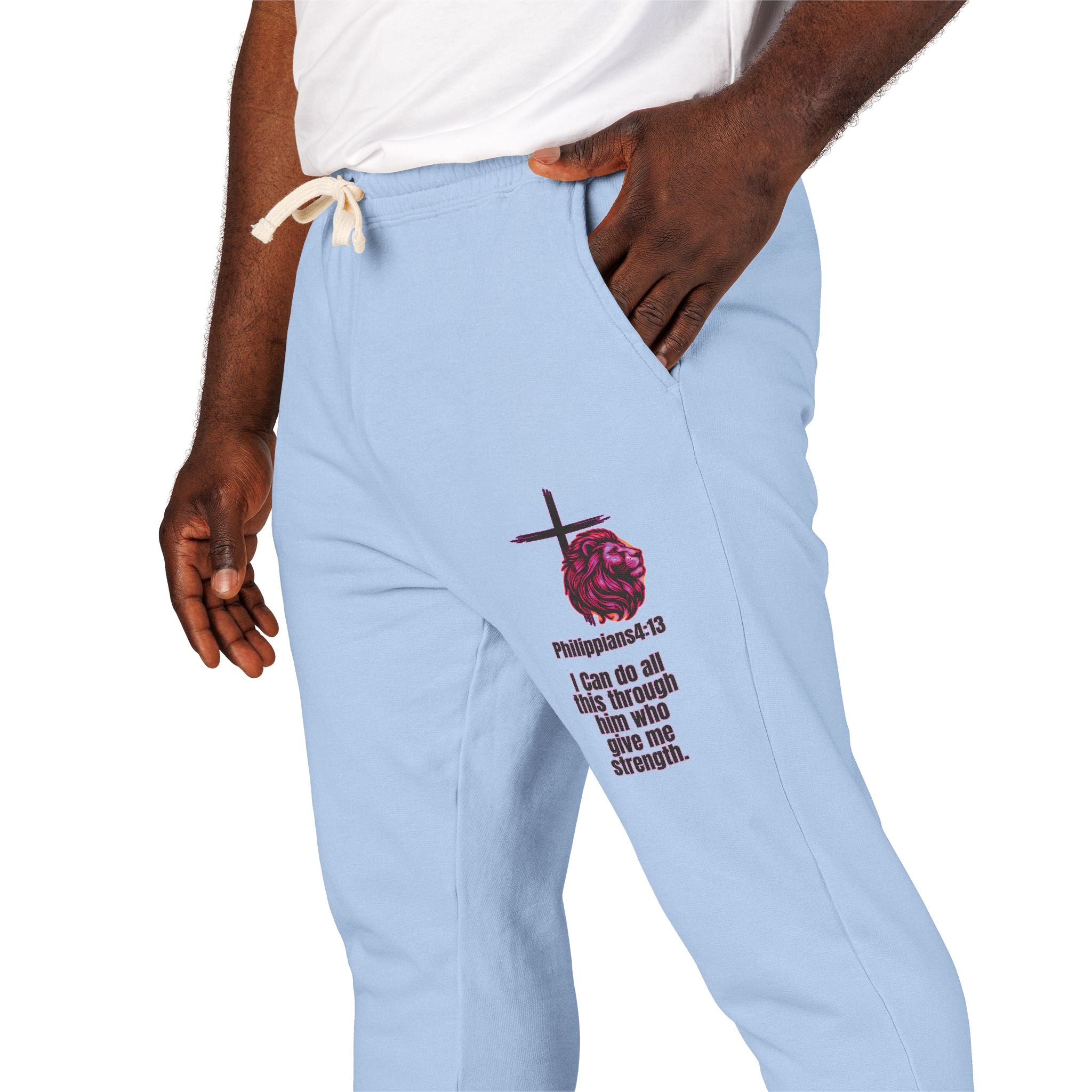 Philippians 4:13: Fleece Joggers