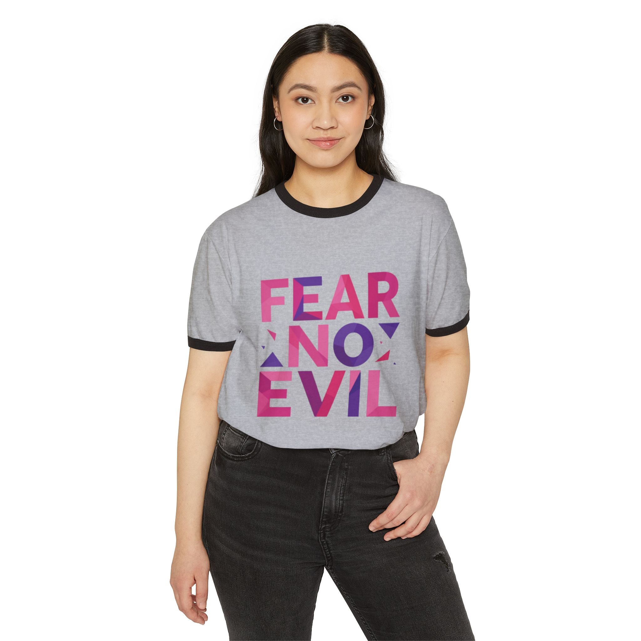 'Fear No Evil Ringer' T-Shirt