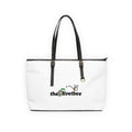 Hebrews 11:1 PU Leather Shoulder Bag — Christian Tote with "theOlivetbee" Logo