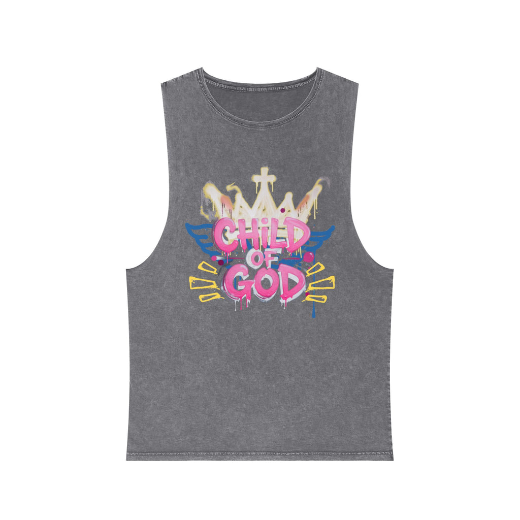 'Child of God' Stonewash Tank Top