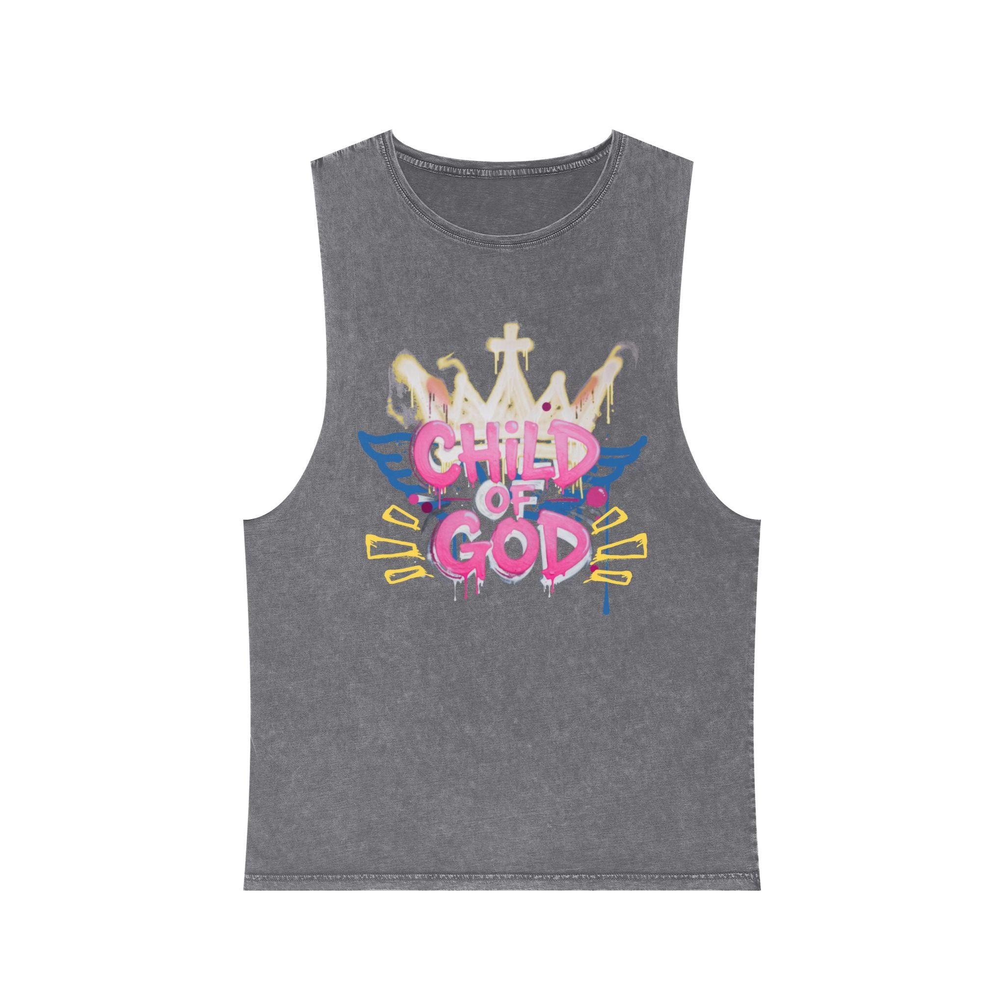 'Child of God' Stonewash Tank Top
