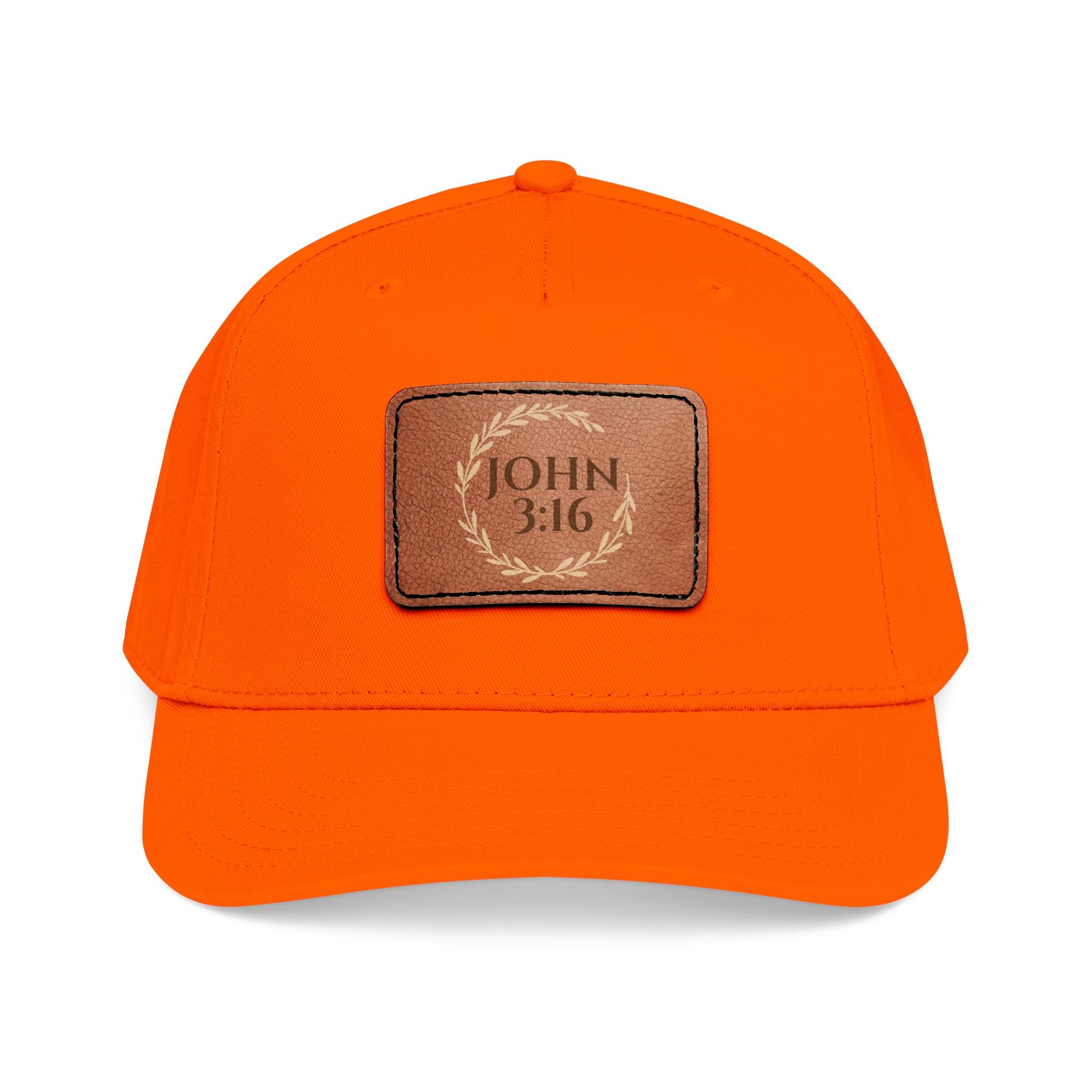 John 3:16 Leather Patch Baseball Cap