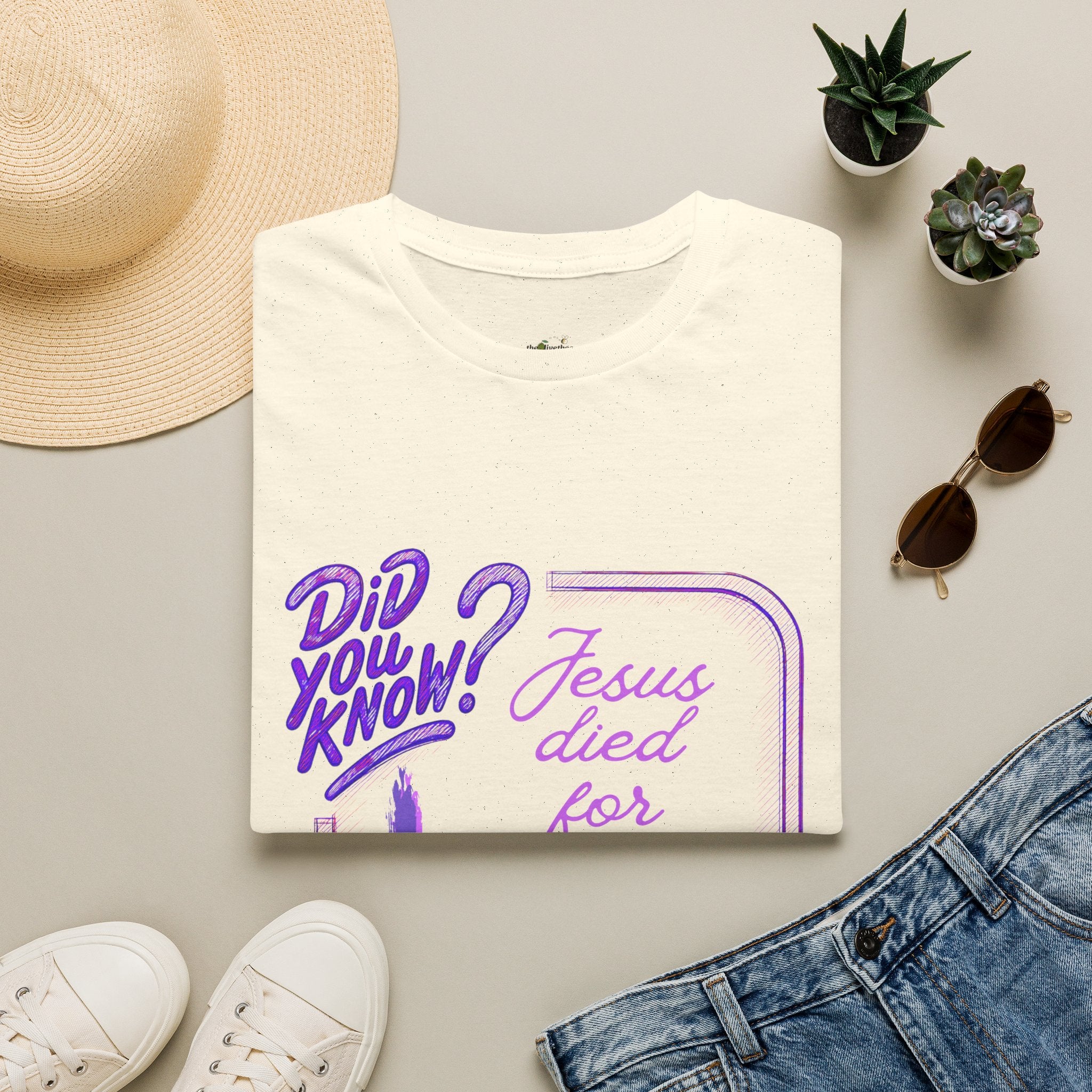 "Did You Know? Jesus Died For Our Sins" - T‑Shirt