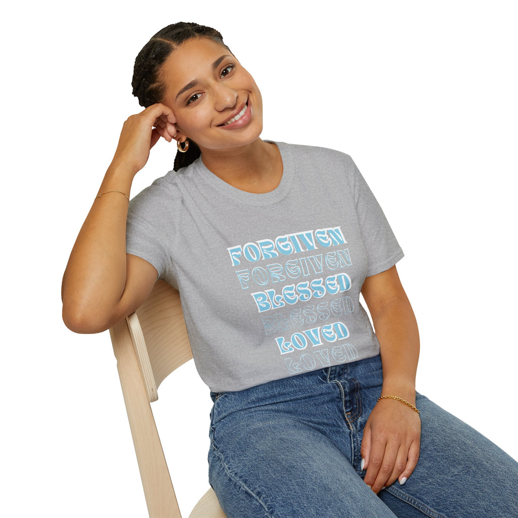 Forgiven, Blessed, Loved — Tee