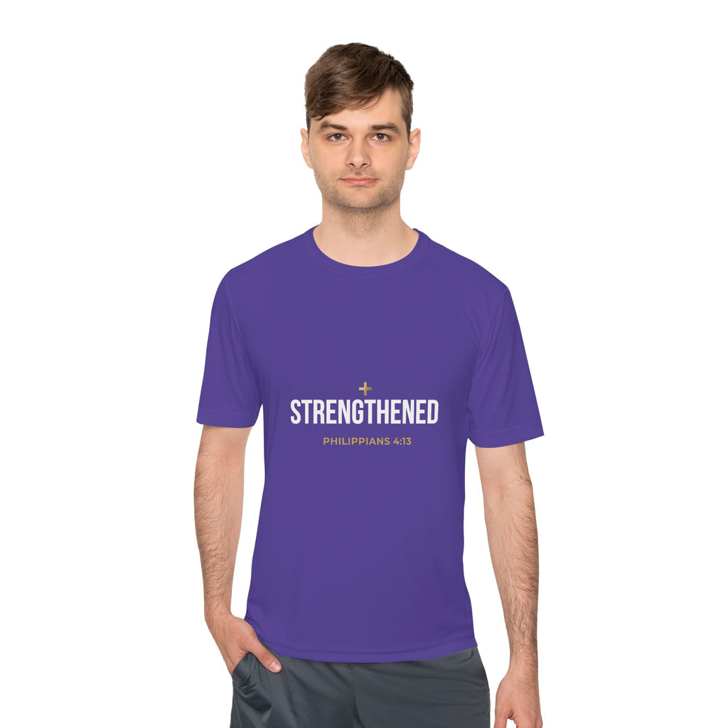 Philippians 4:13: 'Strengthen' Moisture-Wicking Tee