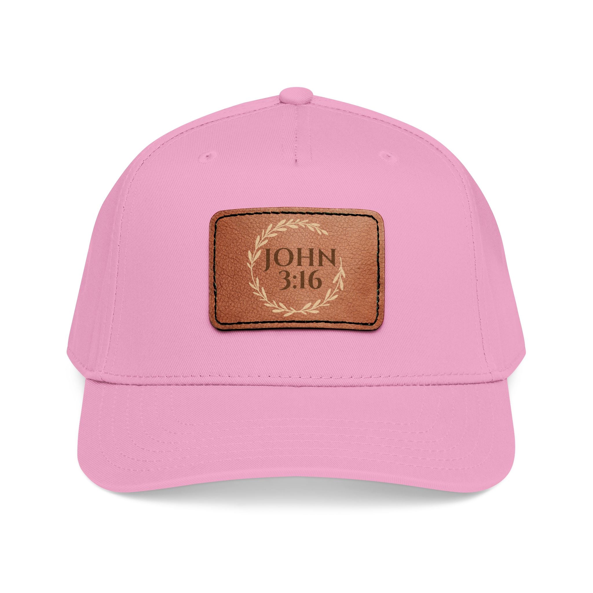 John 3:16 Leather Patch Baseball Cap